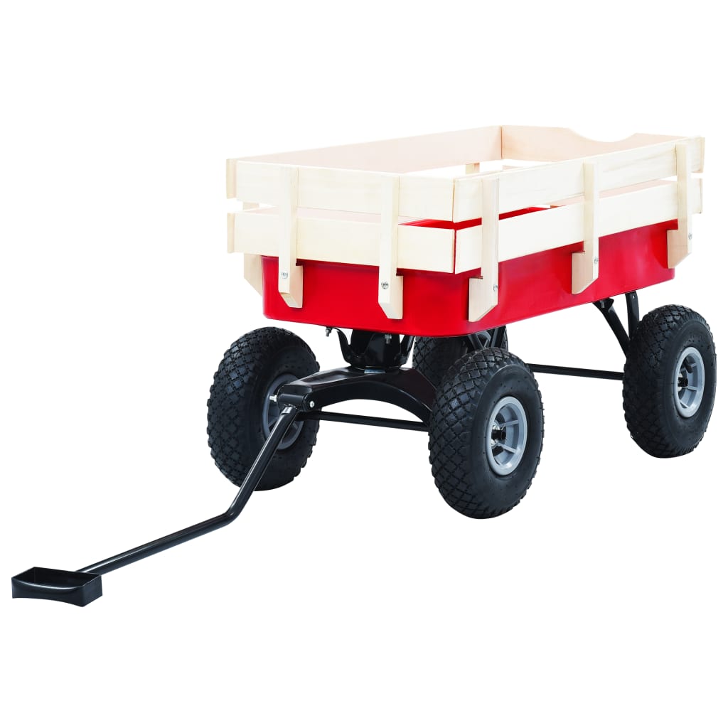 vidaXL Handwagen 150 kg Rot