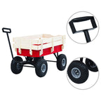 vidaXL Handwagen 150 kg Rot
