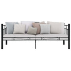 vidaXL Tagesbett-Rahmen Schwarz Metall 90×200 cm