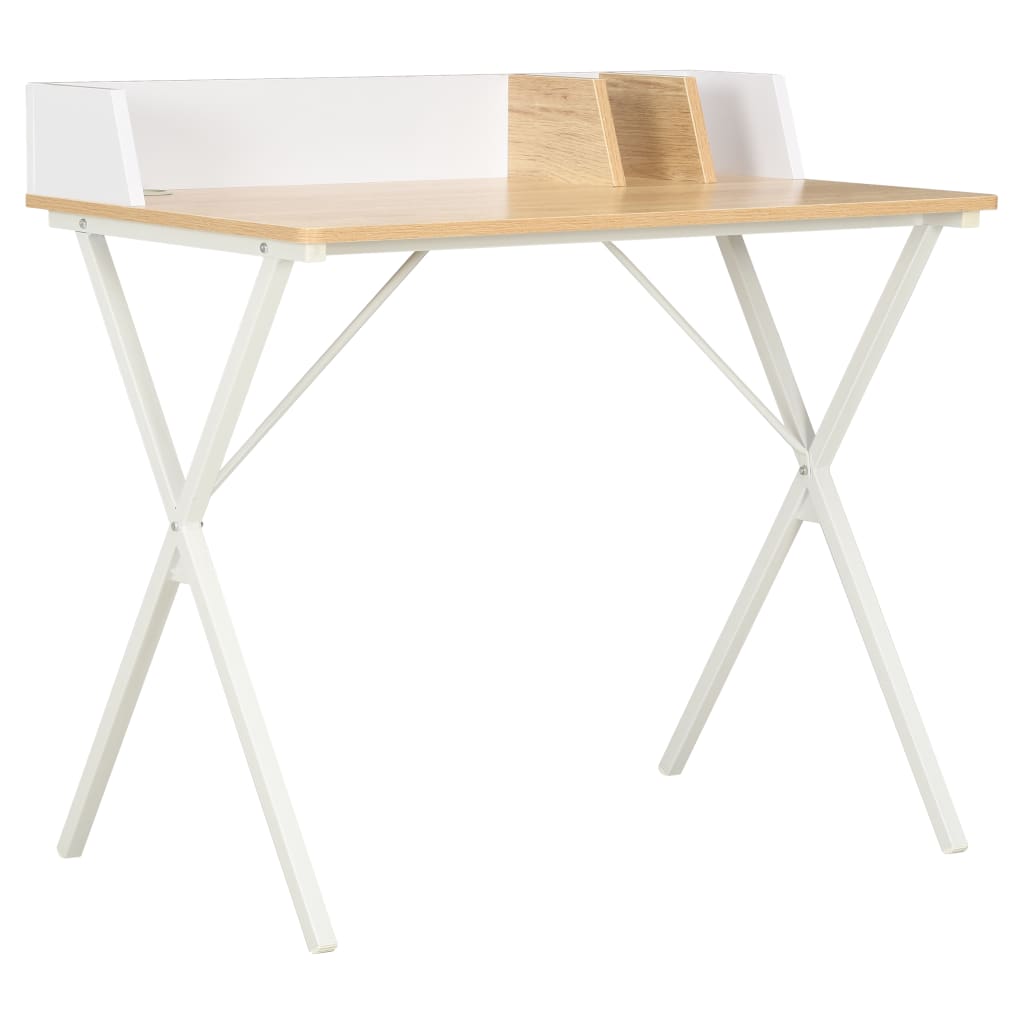 vidaXL Schreibtisch Schwarz und Braun 90x60x88 cm