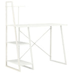 vidaXL Schreibtisch mit Regaleinheit Weiß 102×50×117 cm