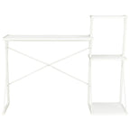 vidaXL Schreibtisch mit Regal Weiß 116×50×93 cm