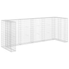 vidaXL Gabionenwand für Mülltonnen Verzinkter Stahl 320×100×120 cm