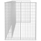vidaXL Gabionenwand für Mülltonnen Verzinkter Stahl 320×100×120 cm