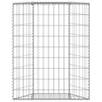 vidaXL Gabionen-Hochbeet Trapezform Verzinkter Stahl 80x20x100 cm
