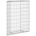 vidaXL Gabionen-Hochbeet Trapezform Verzinkter Stahl 80x20x100 cm