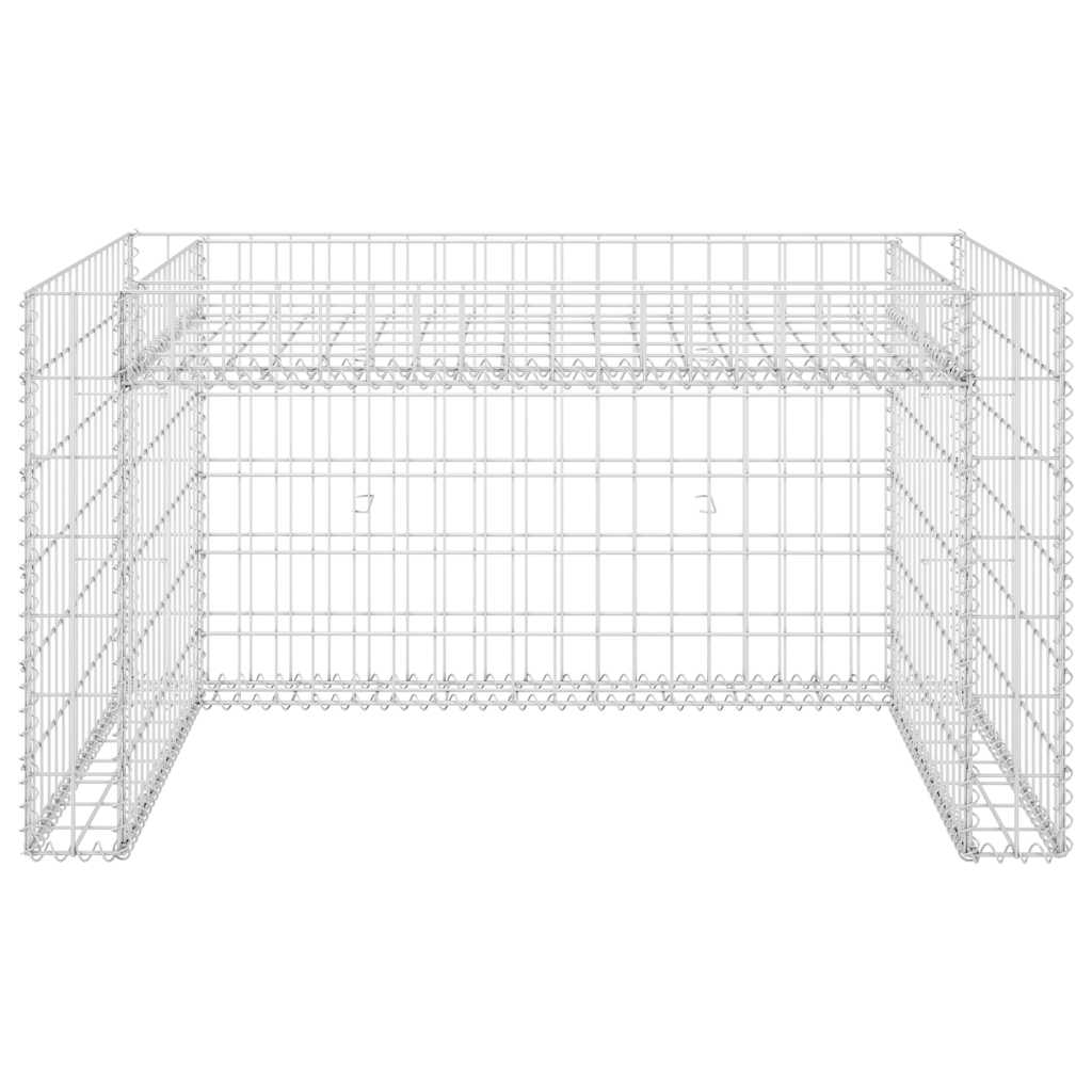vidaXL Rasenmäher-Garage mit Hochbeet 110x80x60 cm Stahldraht