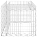 vidaXL Rasenmäher-Garage mit Hochbeet 110x80x60 cm Stahldraht