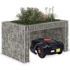 vidaXL Rasenmäher-Garage mit Hochbeet 110x80x60 cm Stahldraht