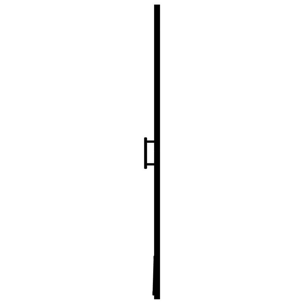 vidaXL Duschtür Hartglas 81×195 cm Schwarz