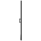 vidaXL Duschtür Hartglas 81×195 cm Schwarz