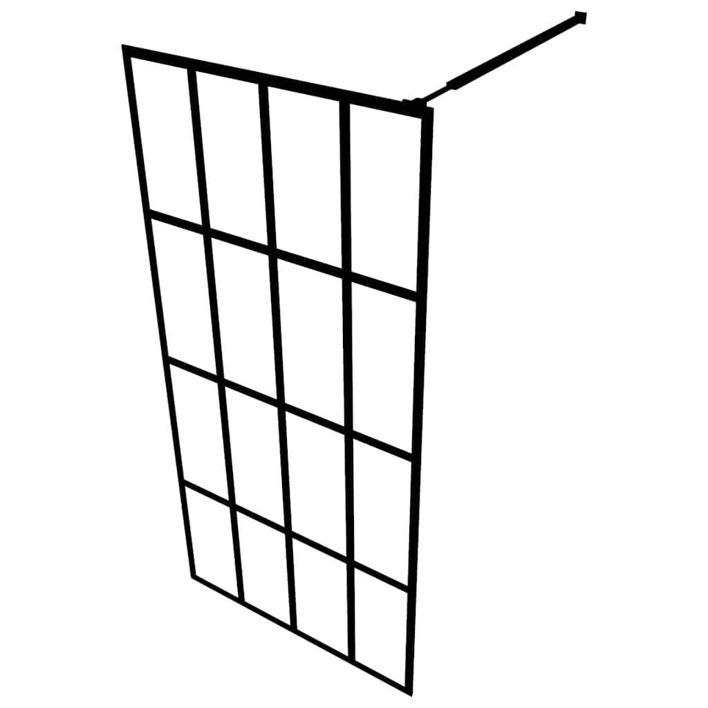 vidaXL Duschwand für Walk-in Dusche Klares Sicherheitsglas 80x195 cm