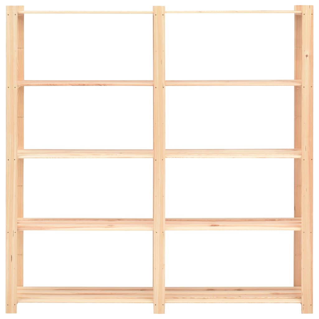 vidaXL Lagerregal mit 5 Böden 170×38×170 cm Kiefer Massivholz 500 kg