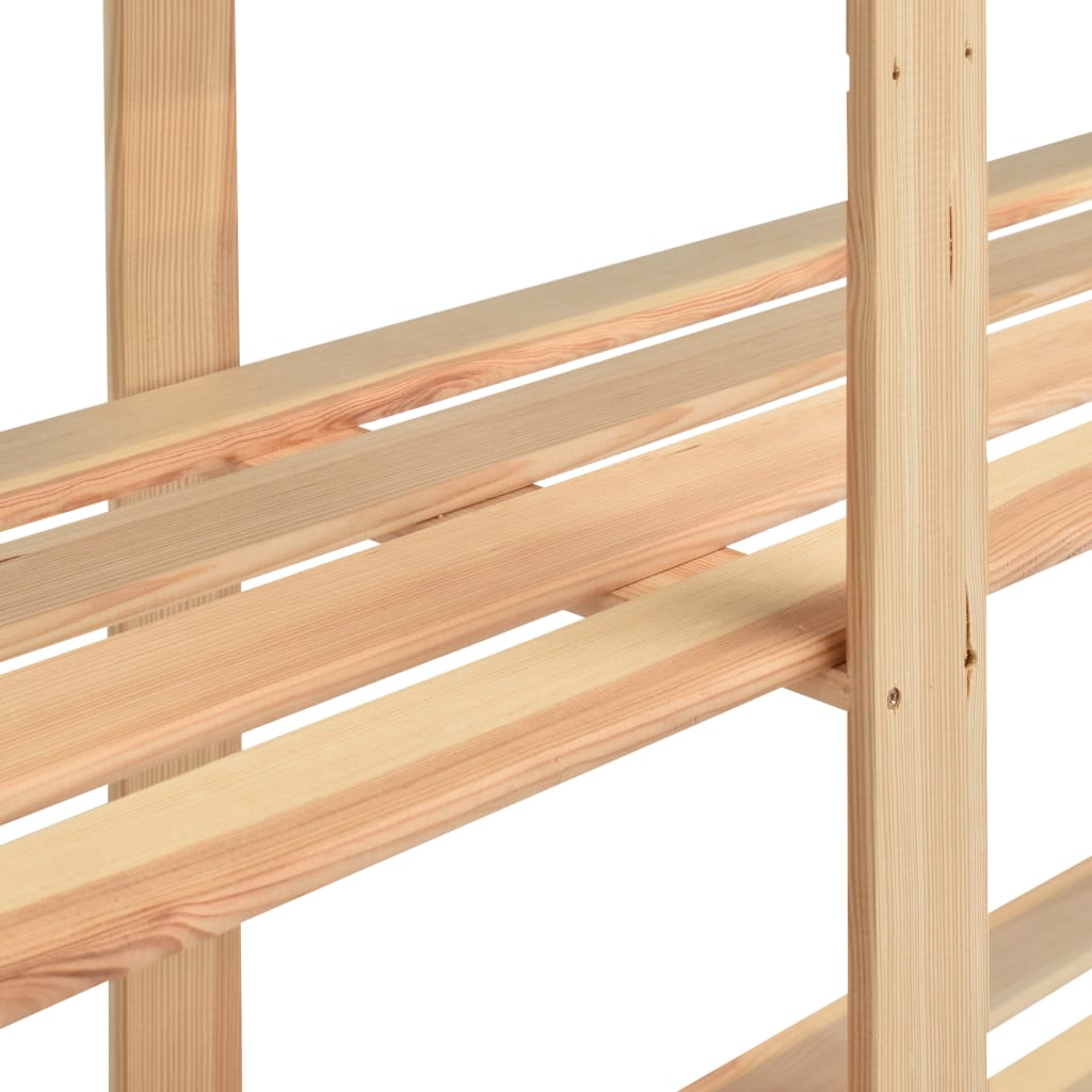 vidaXL Lagerregal mit 5 Böden 170×38×170 cm Kiefer Massivholz 500 kg