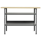 vidaXL Werkbank Grau 120×60×85 cm Stahl