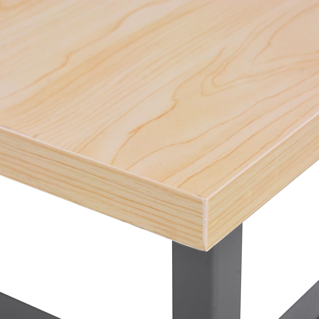 vidaXL Werkbank Grau 120×60×85 cm Stahl