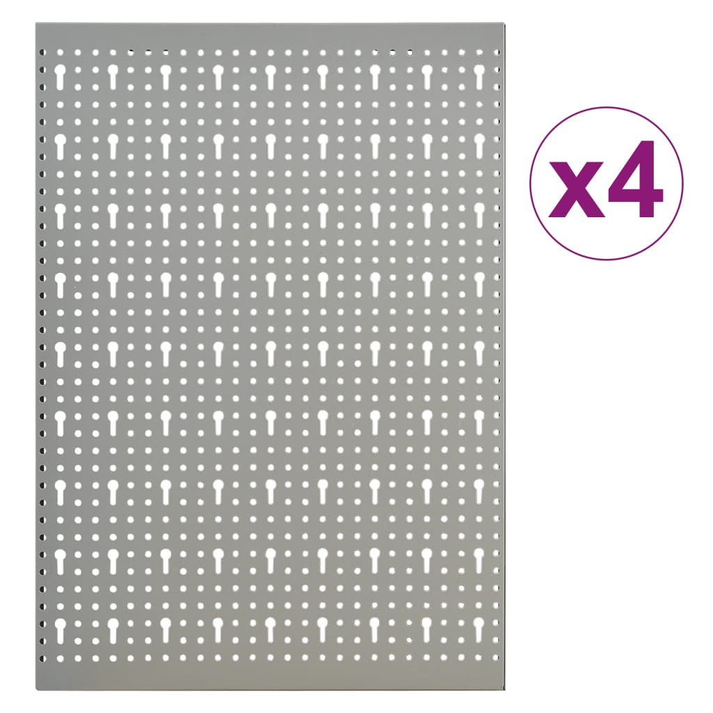 vidaXL Werkzeugwand 4 Stk. 40×58 cm Stahl