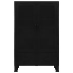 vidaXL Büroschrank mit Maschengittertüren Industriell 75×40×120 cm Stahl