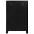 vidaXL Kleiderschrank Industrial Schwarz 90x40x140 cm Stahl