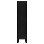 vidaXL Bücherregal Industrie-Stil Schwarz 90x40x180 cm Stahl