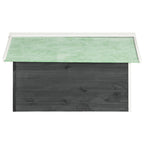 vidaXL Roboter-Rasenmäher Garage 72x87x50 cm Grau Weiß Tannenholz