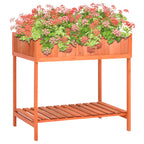 vidaXL Pflanzgefäß für Kräuter 80x60x80 cm Massivholz Tanne