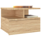 vidaXL Nachttische 2Stk. Hängend Sonoma-Eiche 40x31x27cm Holzwerkstoff