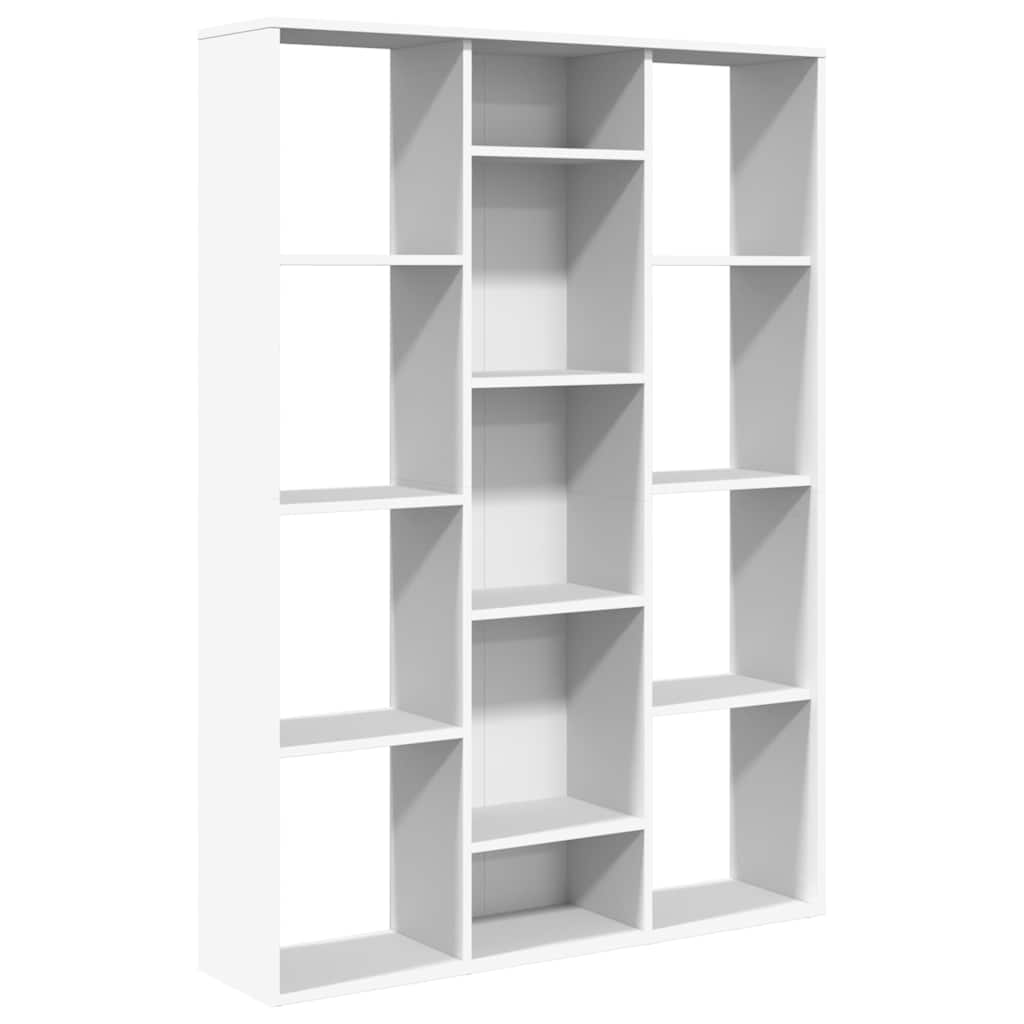 vidaXL Raumteiler/Bücherregal Weiß 100x24x140 cm Holzwerkstoff