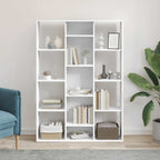 vidaXL Raumteiler/Bücherregal Weiß 100x24x140 cm Holzwerkstoff