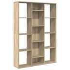 vidaXL Raumteiler/Bücherregal Sonoma-Eiche 100x24x140 cm Holzwerkstoff