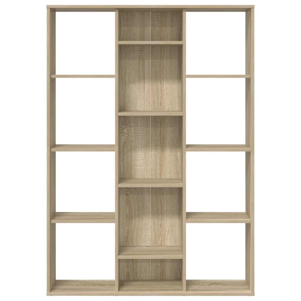 vidaXL Raumteiler/Bücherregal Sonoma-Eiche 100x24x140 cm Holzwerkstoff
