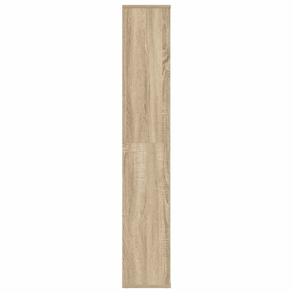 vidaXL Raumteiler/Bücherregal Sonoma-Eiche 100x24x140 cm Holzwerkstoff