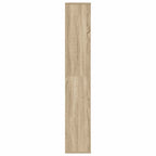 vidaXL Raumteiler/Bücherregal Sonoma-Eiche 100x24x140 cm Holzwerkstoff