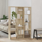 vidaXL Raumteiler/Bücherregal Sonoma-Eiche 100x24x140 cm Holzwerkstoff