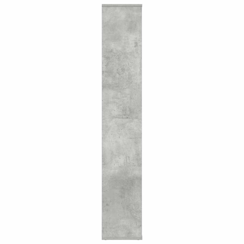 vidaXL Raumteiler/Bücherregal Betongrau 100x24x140 cm Holzwerkstoff