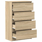 vidaXL Sideboard Sonoma-Eiche 60x35x98,5 cm Holzwerkstoff