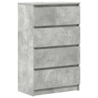 vidaXL Sideboard Betongrau 60x35x98,5 cm Holzwerkstoff
