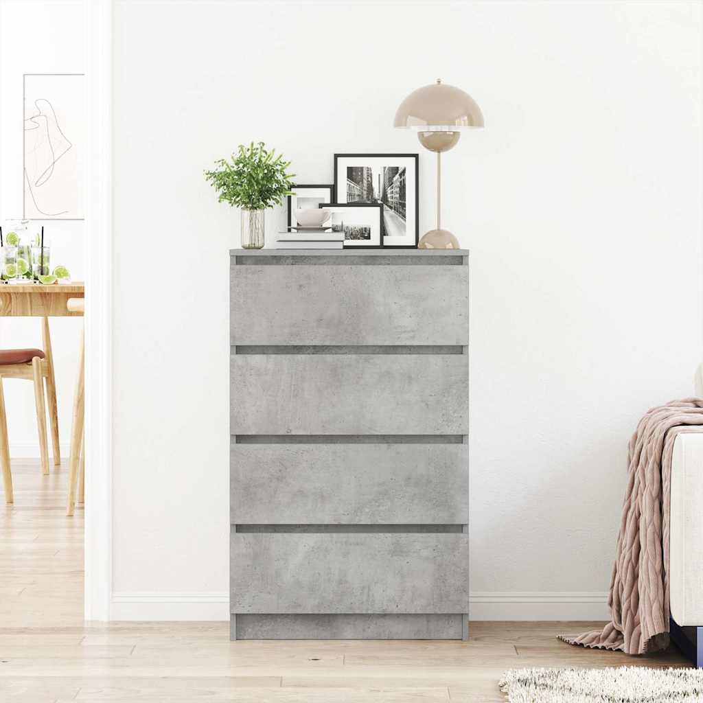 vidaXL Sideboard Betongrau 60x35x98,5 cm Holzwerkstoff