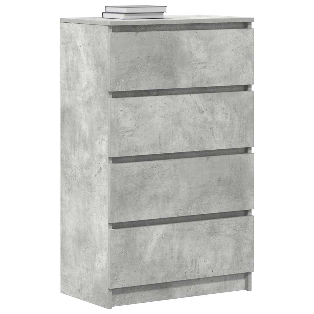 vidaXL Sideboard Betongrau 60x35x98,5 cm Holzwerkstoff