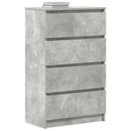 vidaXL Sideboard Betongrau 60x35x98,5 cm Holzwerkstoff