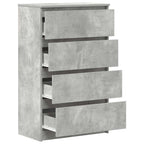 vidaXL Sideboard Betongrau 60x35x98,5 cm Holzwerkstoff