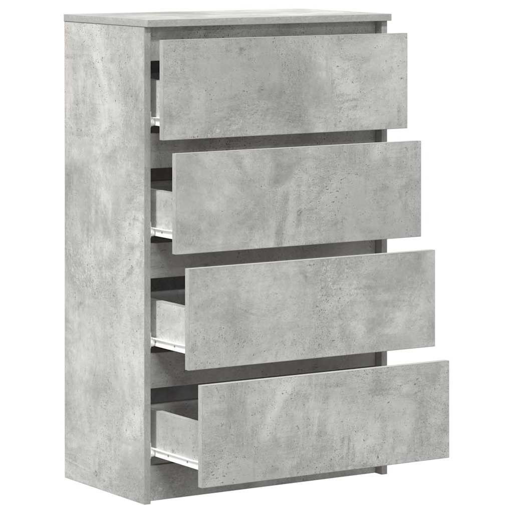 vidaXL Sideboard Betongrau 60x35x98,5 cm Holzwerkstoff