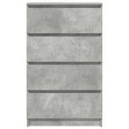 vidaXL Sideboard Betongrau 60x35x98,5 cm Holzwerkstoff