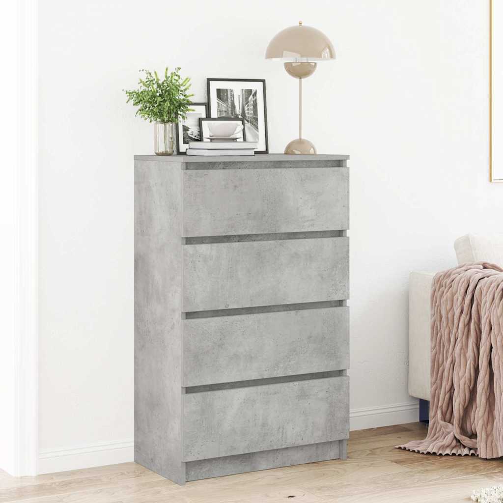 vidaXL Sideboard Betongrau 60x35x98,5 cm Holzwerkstoff