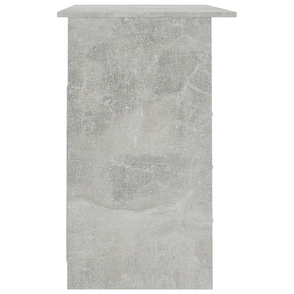 vidaXL Schreibtisch mit Schubladen Betongrau 110×50×76cm Holzwerkstoff