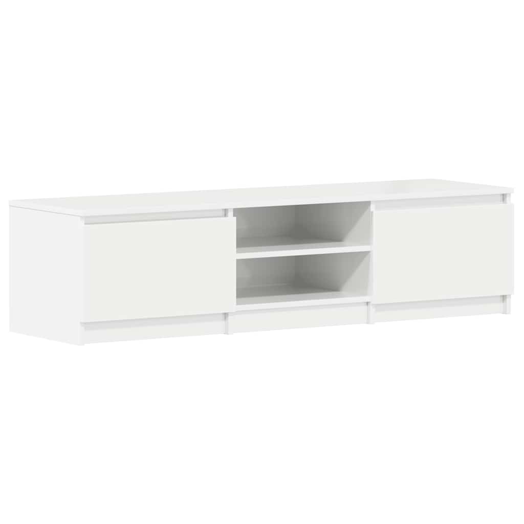 vidaXL TV-Schrank Hochglanz-Weiß 140x40x35,5 cm Holzwerkstoff