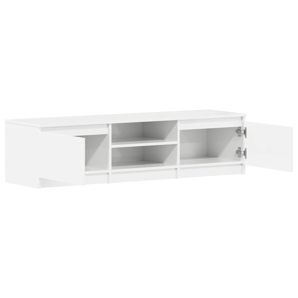 vidaXL TV-Schrank Hochglanz-Weiß 140x40x35,5 cm Holzwerkstoff