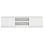 vidaXL TV-Schrank Hochglanz-Weiß 140x40x35,5 cm Holzwerkstoff