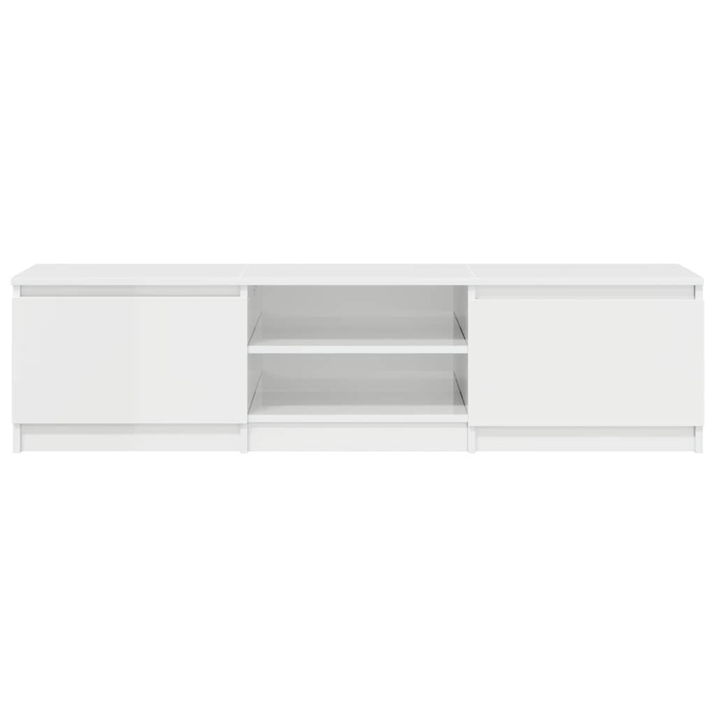 vidaXL TV-Schrank Hochglanz-Weiß 140x40x35,5 cm Holzwerkstoff