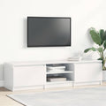 vidaXL TV-Schrank Hochglanz-Weiß 140x40x35,5 cm Holzwerkstoff